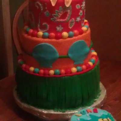 Luau/beach Cake