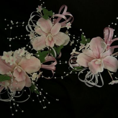 Pink Gumpaste Orchids