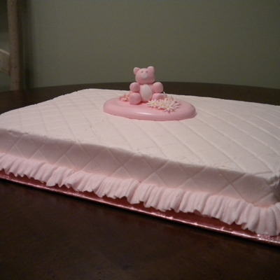Pink Bear Baby Shower Cake