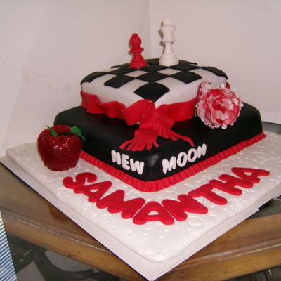 New Moon Fondant Cake