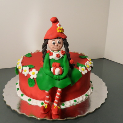 Christmas Birthday Cake
