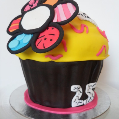 Giant Brito Flower Cupcake