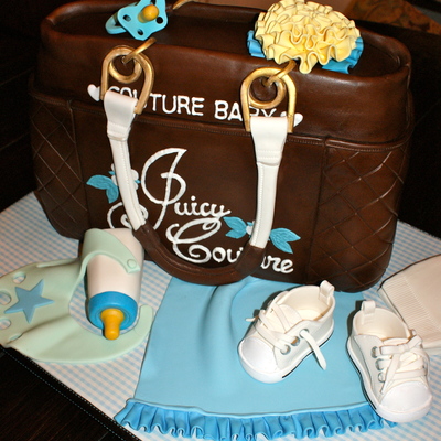 Juicy Couture Diaper Bag Cake