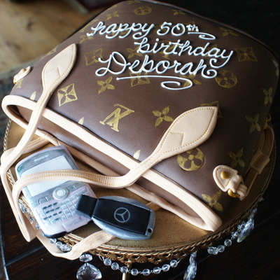 Louis Vuitton Purse Cake