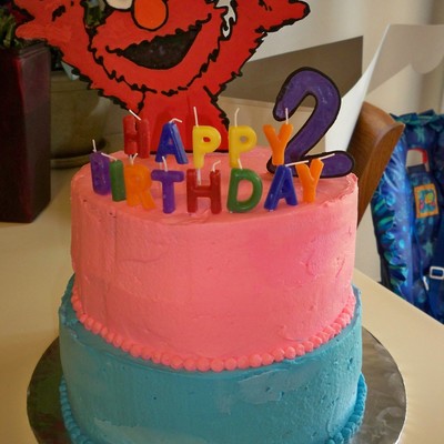 Elmo Cake For Twins