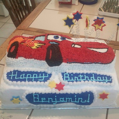Lightning Mcqueen Disney Cars Cake