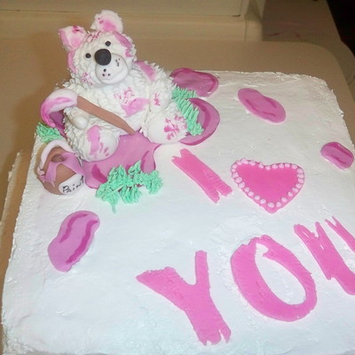 Valentine's Painter Bear