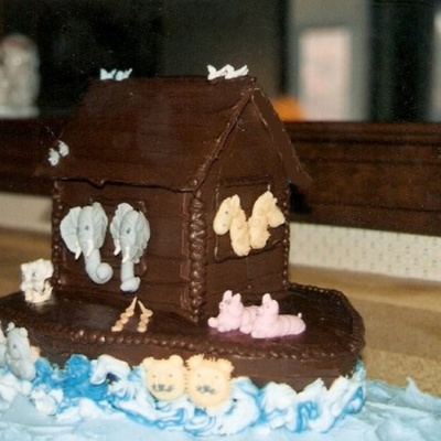 Noah's Ark Baby Shower Cake