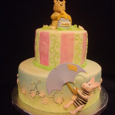 Winnie The Pooh Baby Shower Cake