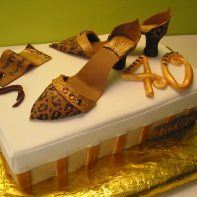 Shoe Box And Shoes Cake