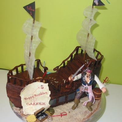 Pirates Ship Cake