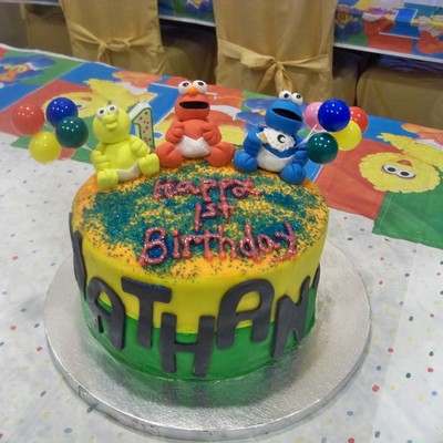 1St Birthday Sesame Street Cake