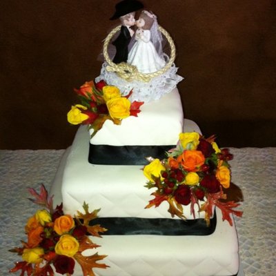 Square Wedding Cake
