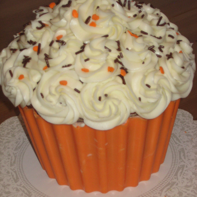 Giant Halloween Cupcake