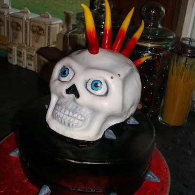 Skull Birthday Cake