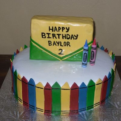 Crayon Cake