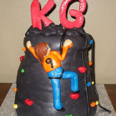 Rock Climbing Cake