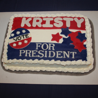 Presidential Election Birthday Cake