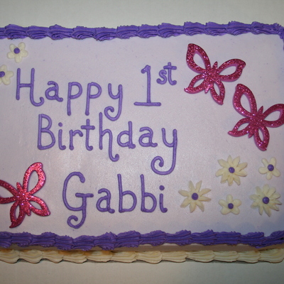 First Birthday Butterflies