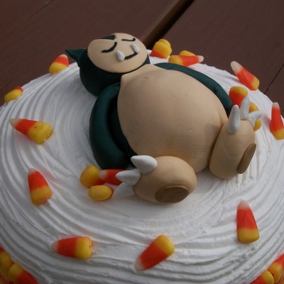 Snorlax (Pokemon) B Day Cake