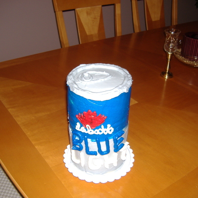 Beer Can Cake Labatts Blue Light