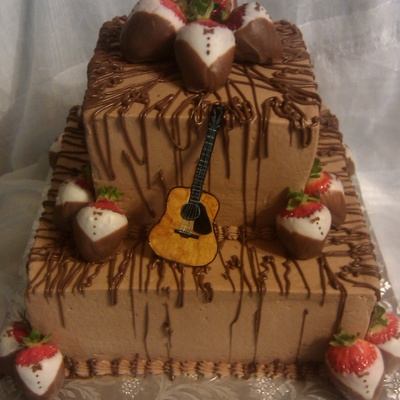 Daniels Guitar Cake