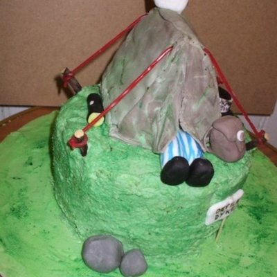 D Of E Camping Cake