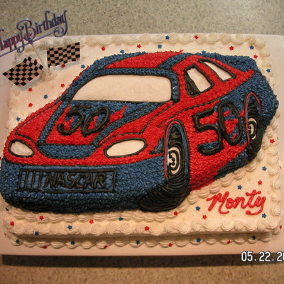 Nascar Birthday Cake
