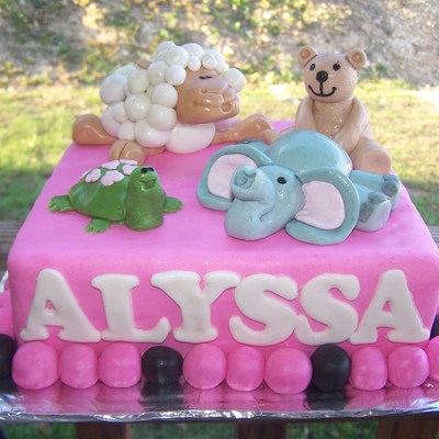Animal Baby Shower Cake
