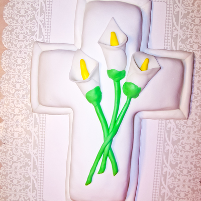 Easter Lily Cross