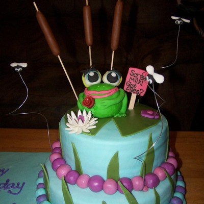 Frog B-Day Cake