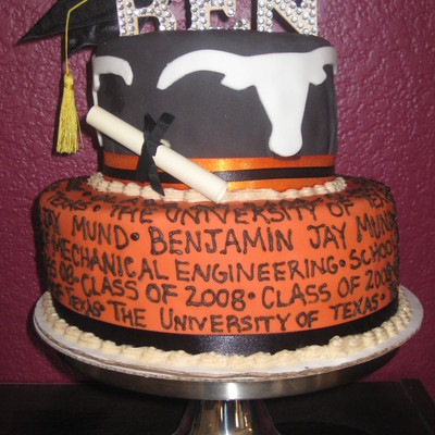 University Of Texas Graduation Cake