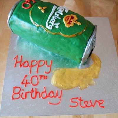 Carlsberg Beer Can Cake