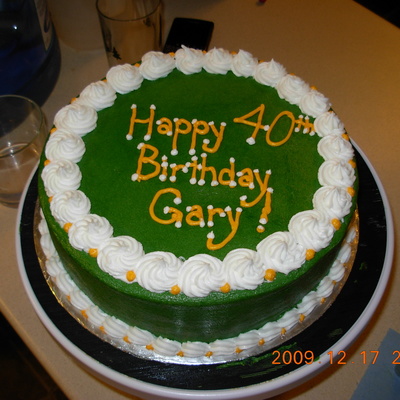 Very Green Birthday Cake