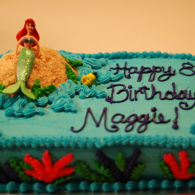 Little Mermaid Ariel Birthday Cake