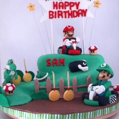Super Mario Cart Cake