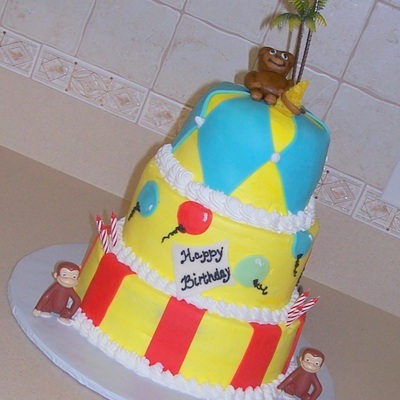 Curious George Birthday Cake