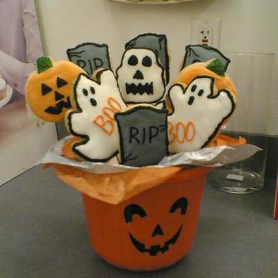 Halloween Cookie Bouquet