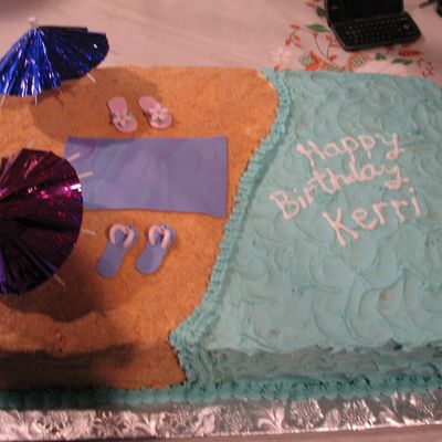 Beach Birthday Cake