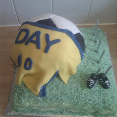 60Th Football Cake