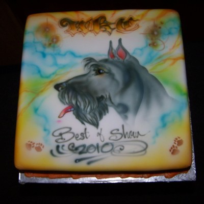 Airbrushed Cake, Scottish Terrier