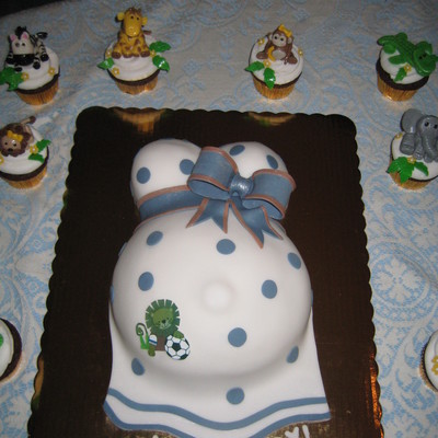 Baby Boy Bump Cake