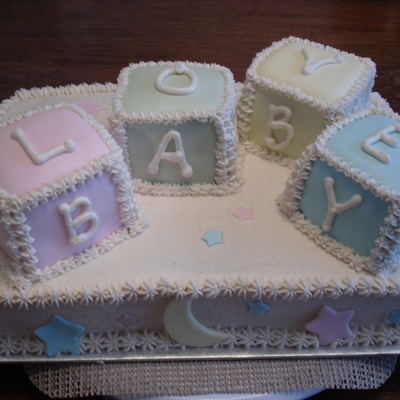 Baby Block Cake