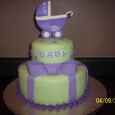 Baby Shower Pram Cake