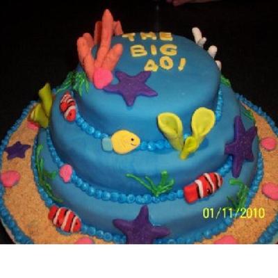 Ocean Birthday Cake