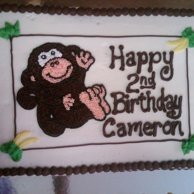 Monkey Birthday Cake