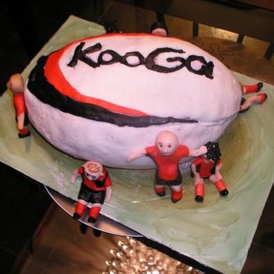 Rugby Birthday Cake