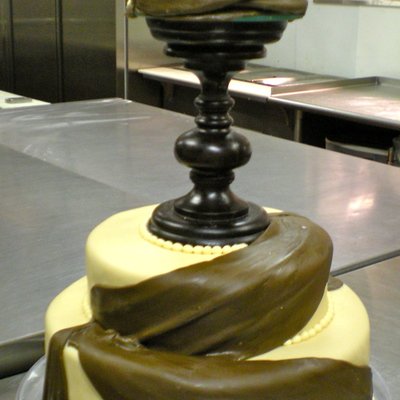 Drapery With Candle Stick