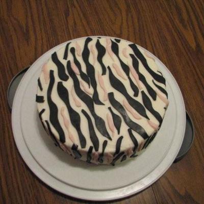 Zebra B-Day Cake