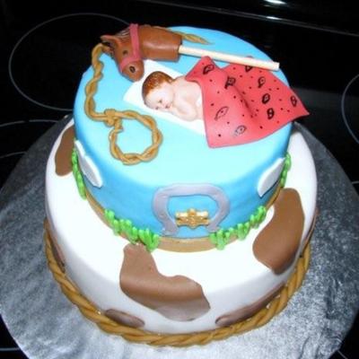 Western Themed Baby Shower Cake